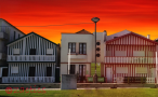 Casas coloridas da Praia da Costa Nova