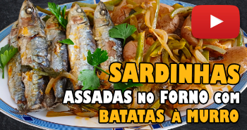 Sardinhas Assadas no Forno com Batatas a Murro e Cebolada